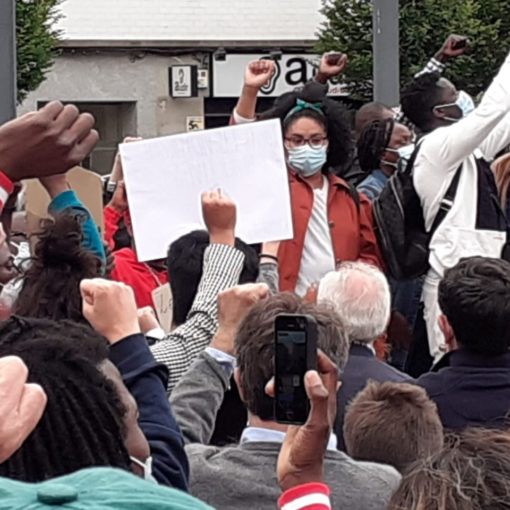 imagen de una protesta en A Coruña