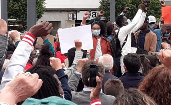 imagen de una protesta en A Coruña