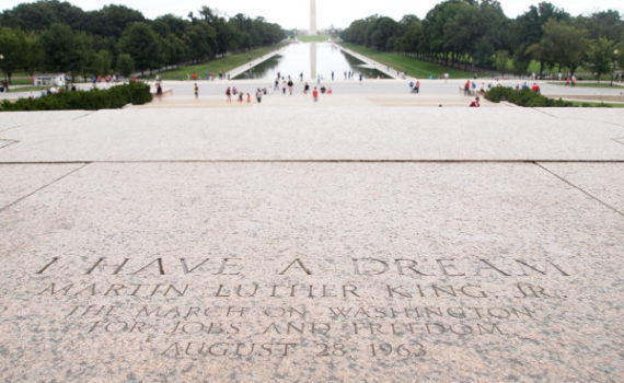 Imagen del monumento a King en Washington