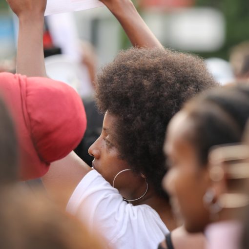 una manifestación de Blacklivesmatter