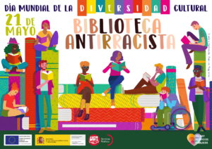 Cartel Campaña Bibliotecas antirracistas castellano