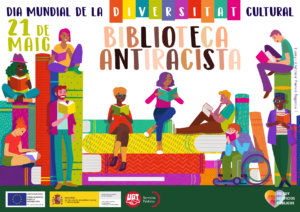 Cartel Campaña Bibliotecas antirracistas catalán